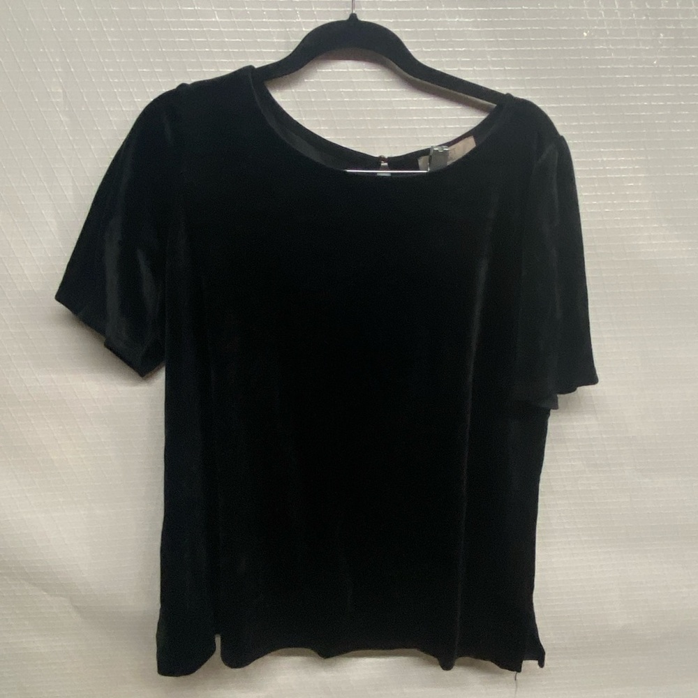 Women’s Plus Elegant Black Velvet Women's Top